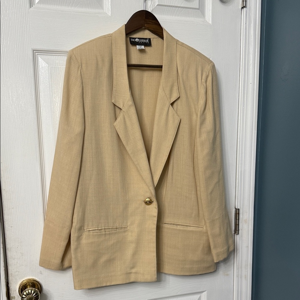 Linen Beige Women's Blazer